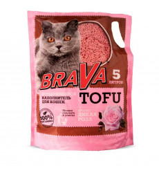 Наполнитель Brava (Брава) Тофу 5л Дикая Роза(1*8)