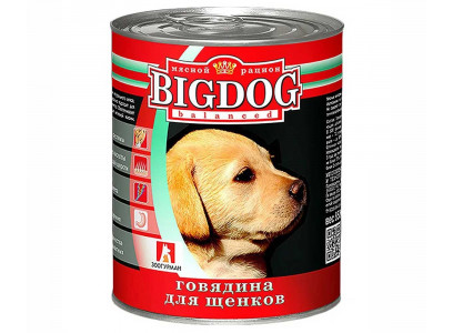 Консервы Zoogurman (Зоогурман) Для Щенков Говядина 850г Big Dog (1*9) 1635 