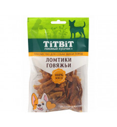 Лакомство TiTBiT (Титбит) Для Собак Мелких Пород Ломтики Говяжьи 70г 024539