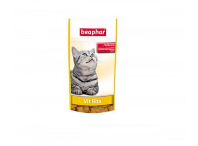 Beaphar (Беафар) Vit Bits Подушечки Для Кошек с Мультивитаминной Пастой 35г 12625 