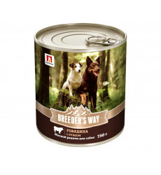 Консервы Zoogurman (Зоогурман) Для Собак Говядина и Рубец Breeder`S Way 750г 7606