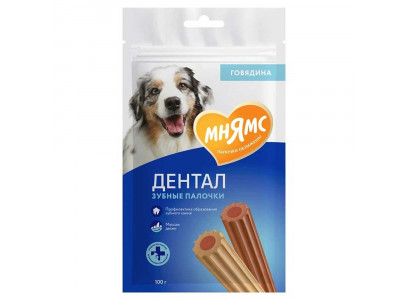 Лакомство Мнямс Для Собак Зубные Палочки Говядина 100г 