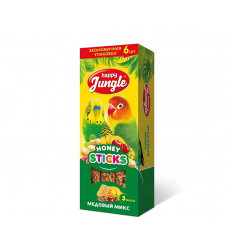 Лакомство Палочки Happy Jungle (Хэппи Джангл) Для Птиц Микс 6шт 180г J216 (1*12)