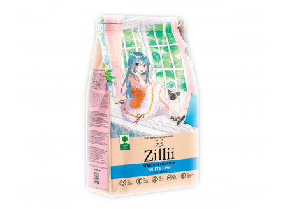 Сухой Корм Zillii (Зилли) Для Кошек с Чувствительным Пищеварением Белая Рыба Sensitive Digestion Cat 2кг 5658161 (1*6) 