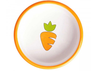 Миска Mr.Kranch (Мистер Кранч) Для Грызунов Керамическая Оранжевая с Морковью 70мл 