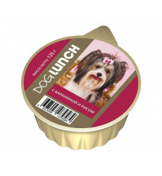 Консервы Dog Lunc (Дог Ланч) Для Собак Баранина и Рис Крем-Суфле 125г (1*10) 9584