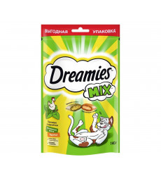 Лакомство Dreamies (Дримис) Лакомые Подушечки  Курица и Мята 140г (1*12)