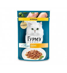 Влажный Корм Гурмэ Перл Для Кошек Курица в Соусе 75г (1*26)