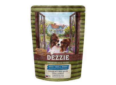 Сухой Корм Dezzie (Деззи) Для Собак Мелких Пород Курица и Говядина Adult Dog Small Breed 800г 5659010 