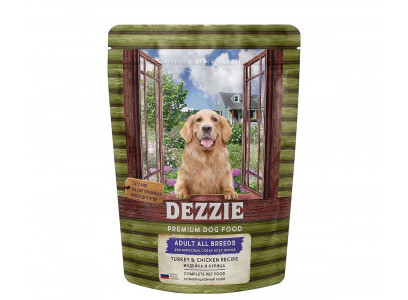 Сухой Корм Dezzie (Деззи) Для Собак Индейка и Курица Adult Dog 800г 5659050 