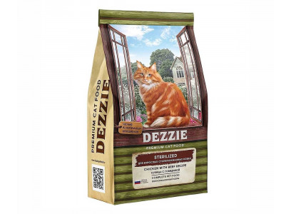 Сухой Корм Dezzie (Деззи) Для Стерилизованных Кошек Курица и Говядина Sterilized Cat 10кг 5659133 