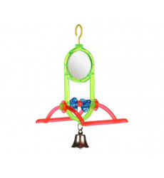 Игрушка Trixie (Трикси) Для Птиц Зеркало с Жердочками и Колокольчиком Flamingo Fl100309