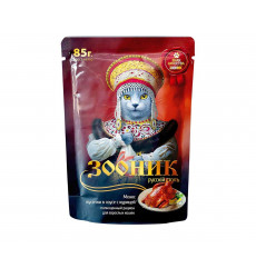 Влажный Корм Зооник Для Кошек Курица Соус 85г (1*24)
