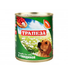 Консервы Трапеза Для Собак Говядина 350г (1*20)