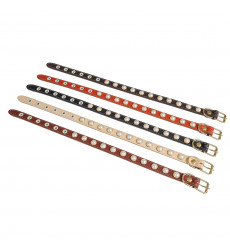 Ошейник Для Собак Мелких Пород Brava (Брава) №14 с Подкладом Жемчужины Арт6501 Микс