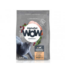 Сухой Корм Alphapet Wow (Альфапет Воу) Для Стерилизованных Кошек Цыпленок 350г 51522
