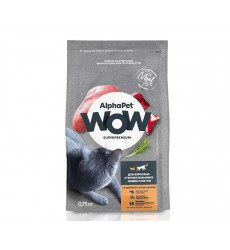 Сухой Корм Alphapet Wow (Альфапет Воу) Для Стерилизованных Кошек Индейка и Потрошки 750г 50761
