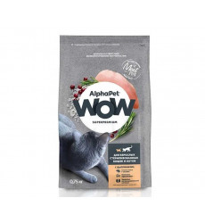 Сухой Корм Alphapet Wow (Альфапет Воу) Для Стерилизованных Кошек Цыпленок 750г 50853