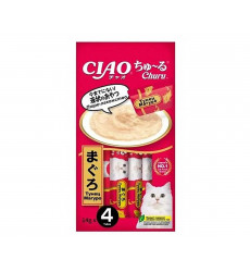 Лакомство Inaba (Инаба) Ciao Churu Для Кошек Пюре Тунец Магуро 14г*4 