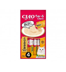 Лакомство Inaba (Инаба) Ciao Churu Для Кошек 14г*4 Пюре Филе Куриное