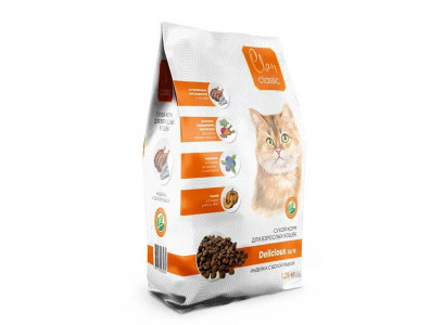 Сухой Корм Clan Classic (Клэн Классик) Для Кошек Delicious 32/15 Индейка и Белая Рыба 1,25кг (1*6) 