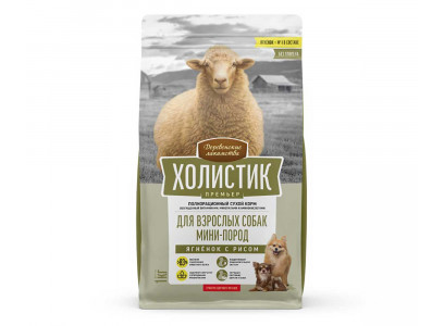 Сухой Корм Деревенские Лакомства Для Собак Мелких Пород Ягненок и Рис Холистик Премьер 1кг 79213331 