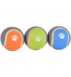 Игрушка Nunbell (Нанбелл) Для Собак Мяч Набор 3шт Tiag7716 6,5см Резина и Войлок