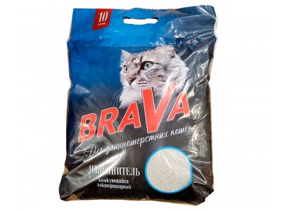 Наполнитель Для Кошачьего Туалета BraVa (Брава) Комкующийся Для Длинношерстных Кошек 10л (1*1) 