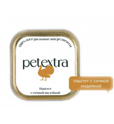Влажный Корм Petextra (Петэкстра) Для Кошек Индейка Сочная Паштет 100г (1*16)