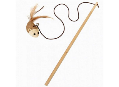 Игрушка-Дразнилка Для Кошек Мышка Сизаль 10123-0871 40см  