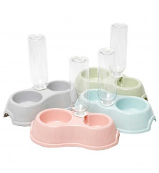 Подставка Dogman (Догман) Двойная 0,5л с Автоматической Поилкой 28,5*17*6,5см