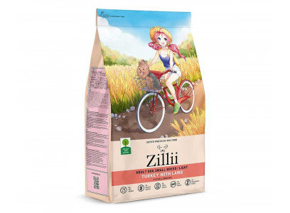 Сухой Корм Zillii (Зиллии) Диетический Для Собак Мелких Пород Индейка и Ягненок Adult Dog Small Breed Light 800г 5658080 