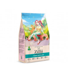 Сухой Корм Zillii (Зиллии) Для Кошек с Чувствительной Кожей и Шерстью Индейка и Ягненок Skin & Coat Care 2кг 5658191