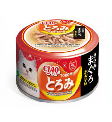 Консервы Inaba (Инаба) Toromi Для Кошек Филе Курица, Тунец Магуро и Гребешок в Бульоне 80г  (1*24)