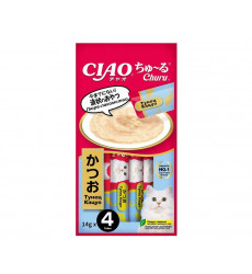 Лакомство Inaba (Инаба) Ciao Churu для Кошек 14г*4 Пюре Тунец Кацуо 139.2193