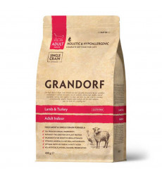Сухой Корм Grandorf (Грэндорф) Cat Indor Lamb&Turkey Для Домашних Кошек Ягненок и Индейка 400г 1218