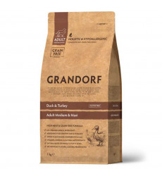 Сухой Корм Grandorf (Грэндорф) Dog Medium&Maxi Duck&Turkey Для Собак Средних и Крупных Пород Утка и Индейка 1кг 1034 