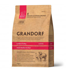 Сухой Корм Grandorf (Грэндорф) Dog Medium&Maxi Lamb&Turkey Для Собак Средних и Крупных Пород Ягненок/Индейка 3кг 0969 