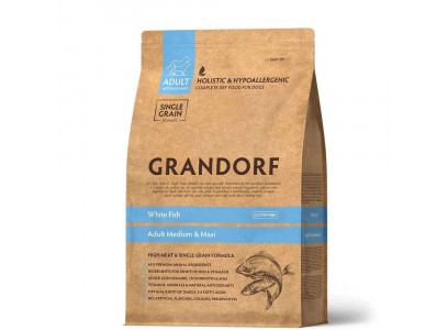 Сухой Корм Grandorf (Грэндорф) Dog Medium&Maxi White Fish Для Собак Средних и Крупных Пород  Белая Рыба 3кг 1010 