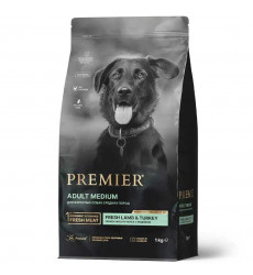 Сухой Корм Premier (Премьер) Dog Medium Lamb&Turkey Для Собак Средних Пород Ягненок и Индейка 1кг 1485 