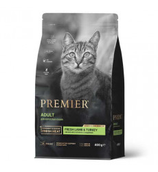 Сухой Корм Premier (Премьер) Cat Adult Lamb&Turkey Для Кошек Ягненок и Индейка 400г  1621