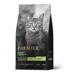 Сухой Корм Premier (Премьер) Cat Adult Lamb&Turkey Для Кошек Ягненок и Индейка 2кг 1638