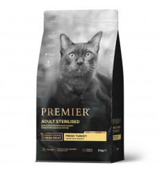 Сухой Корм Premier (Премьер) Cat Sterilised Turkey Для Стерилизованных Кошек Индейка 2кг 1614 