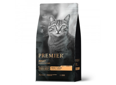 Сухой Корм Premier (Премьер) Cat Adult Turkey Для Кошек Индейка 2кг 1690  