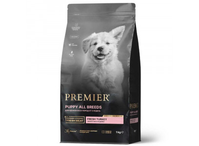 Сухой Корм Premier (Премьер) Dog Puppy Turkey Для Щенков Индейка 1кг 1331  
