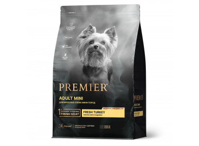 Сухой Корм Premier (Премьер) Для Собак Мелких Пород Индейка Dog Adult Mini Turkey 1кг 1393 