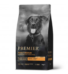 Сухой Корм Premier (Премьер) Dog Adult Medium Turkey Для Собак Средних Пород  Индейка 1кг 1416 