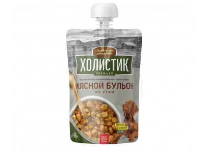 Лакомство Деревенские Лакомства Для Собак Мясной Бульон Из Утки Холистик Премьер 160г 79842217 