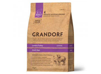 Grandorf (Грэндорф) Dog Maxi Lamb&Turkey Для Собак Крупных Пород Ягненок и Индейка 0983 3кг 