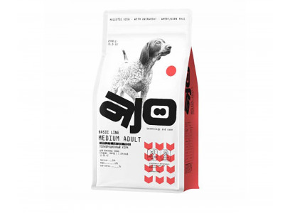 Сухой Корм Ajo (Аджо) Для Собак Средних Пород  Говядина и Гречка 2кг (1*5) 